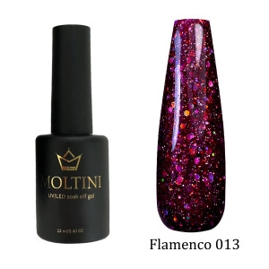Moltini цветной гель-лак "Flamenco" 013. 12 мл.